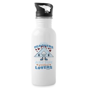 Mathematics math mathematician math teacher gift - 20 oz Water Bottle - white - Right