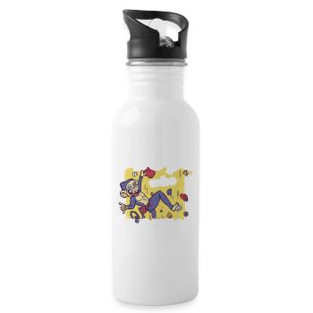 Climbing mountain Alps Nature Climbing Sports Gift - 20 oz Water Bottle - white - Right