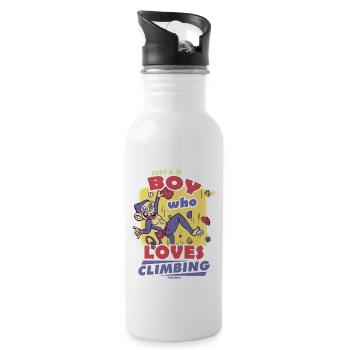 Climbing mountain Alps Nature Climbing Sports Gift - 20 oz Water Bottle - white - Right