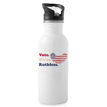 Women Vote We're Ruthless RBG - 20 oz Water Bottle - white - Right