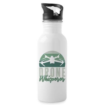 Funny Drone Pilot Drone Whisperer Quadcopter - 20 oz Water Bottle - white - Right