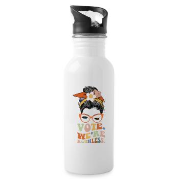 Vote We Are Ruthless - 20 oz Water Bottle - white - Right