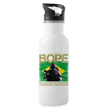BOPE Brazil Police Special Forces - 20 oz Water Bottle - white - Right