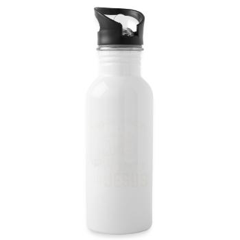 This Girl Runs On Photography And Jesus Photograph - 20 oz Water Bottle - white - Right
