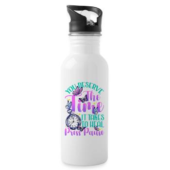 Healing Takes Time to Heal Health Healthcare Relax - 20 oz Water Bottle - white - Right