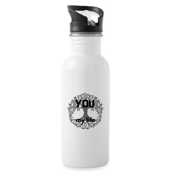 You are my life - 20 oz Water Bottle - white - Right