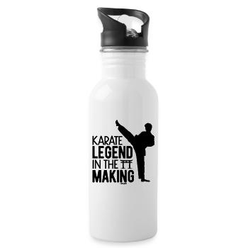 Baby Karate son daughter Martial Arts - 20 oz Water Bottle - white - Right