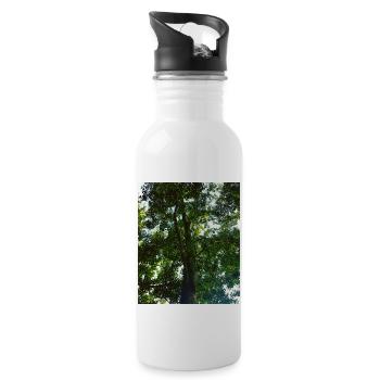 Autumn is coming flowers green orange yellow Great - 20 oz Water Bottle - white - Right