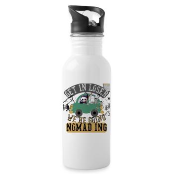 Get in loser we're going nomading - 20 oz Water Bottle - white - Right