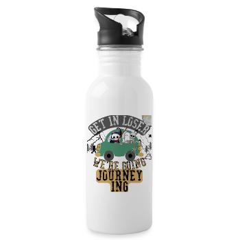 Get in loser we're going journeying - 20 oz Water Bottle - white - Right