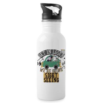 Get in loser we're going sightseeing - 20 oz Water Bottle - white - Right
