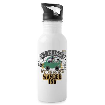 Get in loser we're going wandering - 20 oz Water Bottle - white - Right