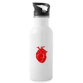 Open Heart Surgery Rest In Pace - 20 oz Water Bottle - white - Right