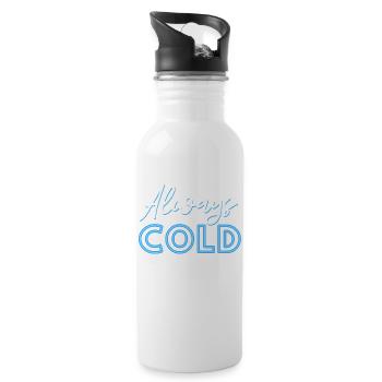 Always Cold- Winter- Cold Season Gifts - 20 oz Water Bottle - white - Right