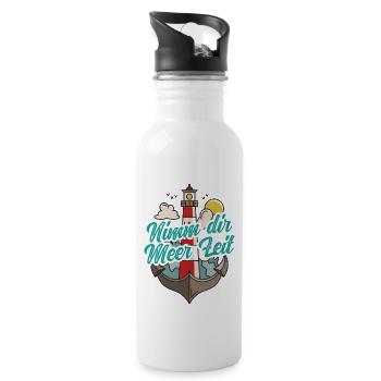 Nimm Dir Meer Zeit North Sea gift lighthouse - 20 oz Water Bottle - white - Right