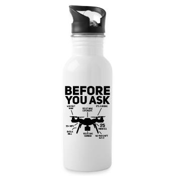 Drone Pilot - Quadcopter Drone Pilot Funny Drone P - 20 oz Water Bottle - white - Right