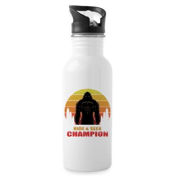Undefeated Hide and Seek World Champion - 20 oz Water Bottle - white - Right