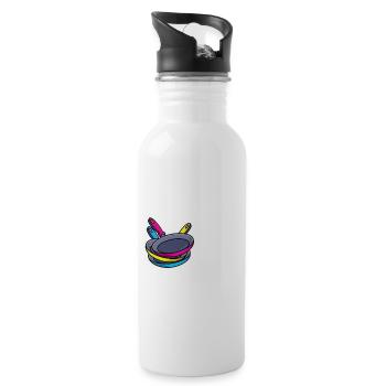 I Was In The Cupboard With The Rest Of The Pans - 20 oz Water Bottle - white - Right
