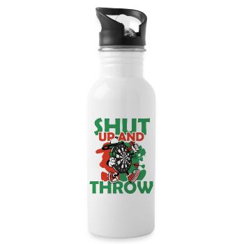 Dart Player Darts Dartboard - 20 oz Water Bottle - white - Right