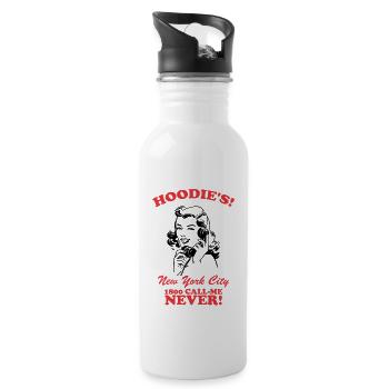 Hoodie's! New York City 1800 Call-Me Never! - 20 oz Water Bottle - white - Right