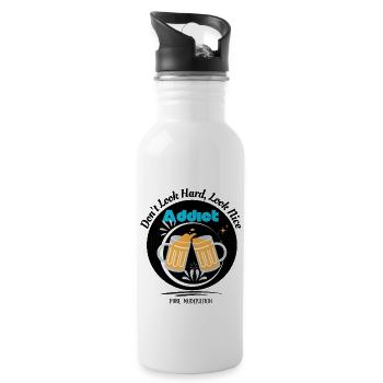 Pure Moderation T-shirts - 20 oz Water Bottle - white - Right