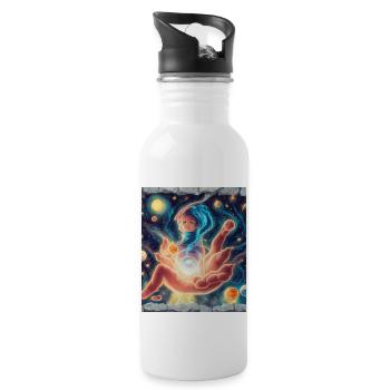 magic in my hand - 20 oz Water Bottle - white - Right
