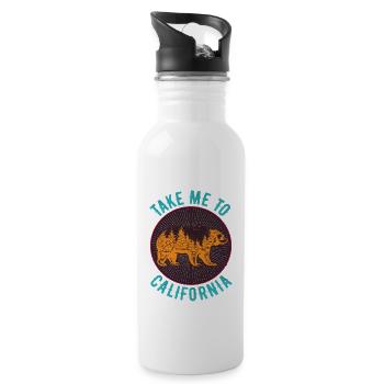 California - 20 oz Water Bottle - white - Right