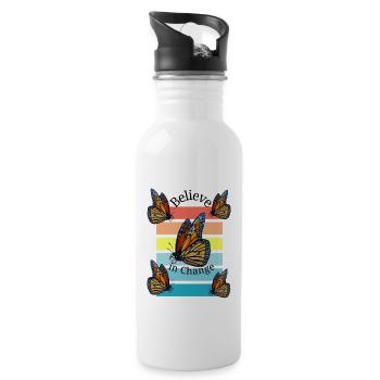 Croire au changement - Bouteille d'eau - blanc - Droite