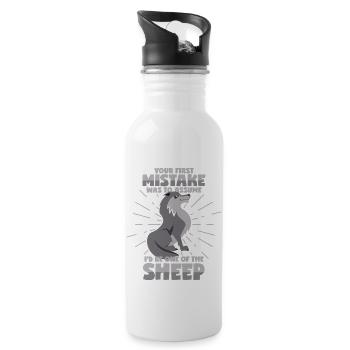 Wolf In Sheep s Clothing - 20 oz Water Bottle - white - Right