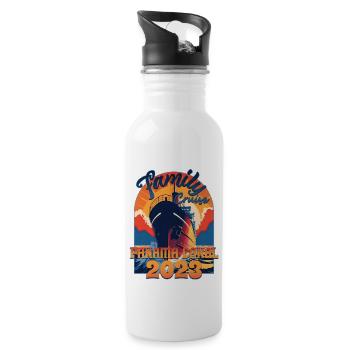 Family Cruise Panama Canal 2023 - 20 oz Water Bottle - white - Right