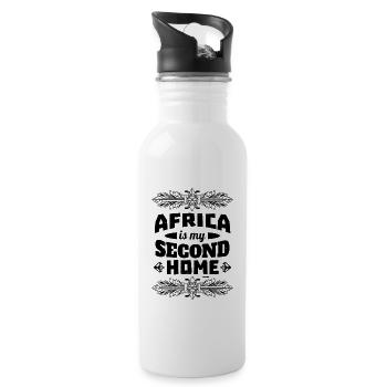 Africa saying South Africa vacation - 20 oz Water Bottle - white - Right