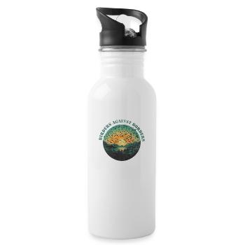 Birders against borders - 20 oz Water Bottle - white - Right