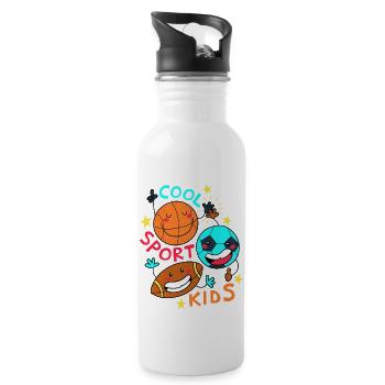 Sport Balls - 20 oz Water Bottle - white - Right