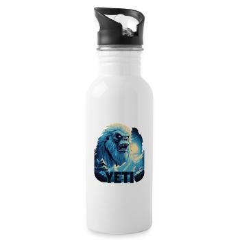 Chasing Legends: Yeti, Bigfoot - 20 oz Water Bottle - white - Right