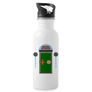 Green cultural window - 20 oz Water Bottle - white - Right