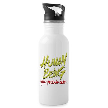 Human Being 4500x5400 - 20 oz Water Bottle - white - Right
