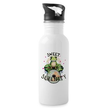 Sweet Serenity - Frog on A Lilypad - 20 oz Water Bottle - white - Right