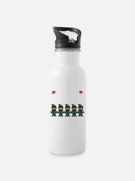 I Teach the Coolest Elfs in the North Pole - 20 oz Water Bottle - white