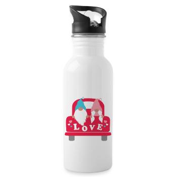 Loads of love - 20 oz Water Bottle - white - Right
