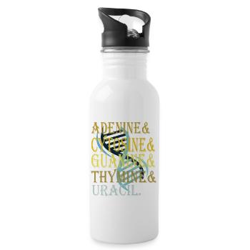 Nucleobases Biology Teacher DNA Biologist - 20 oz Water Bottle - white - Right