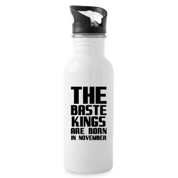 Funny thanksgiving birthday - 20 oz Water Bottle - white - Right