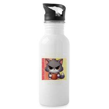 I Hate Morning People And Mornings And People - 20 oz Water Bottle - white - Right
