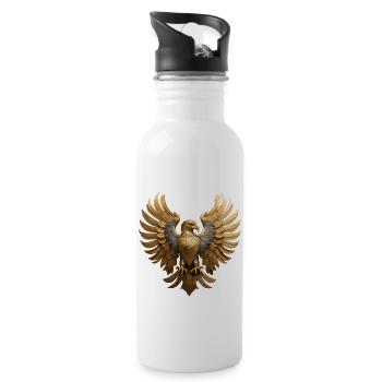 The Golden Eagle - 20 oz Water Bottle - white - Right