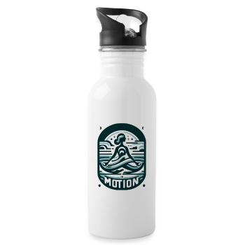 Serenity in Motion Yoga - 20 oz Water Bottle - white - Right