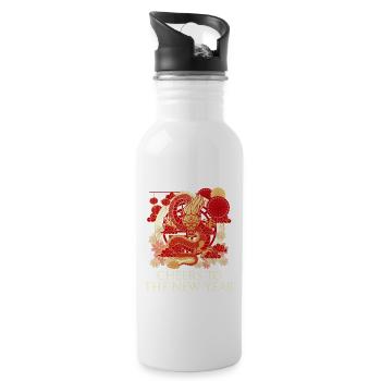 Cheers To The New Year Chinese New Year Family - 20 oz Water Bottle - white - Right