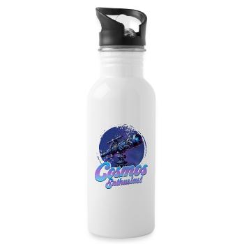 Cosmos Enthusiast Stargazer Telescope Astronomy - 20 oz Water Bottle - white - Right