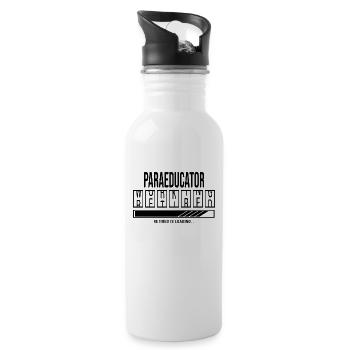Retirement - Retired Paraeducator - 20 oz Water Bottle - white - Right