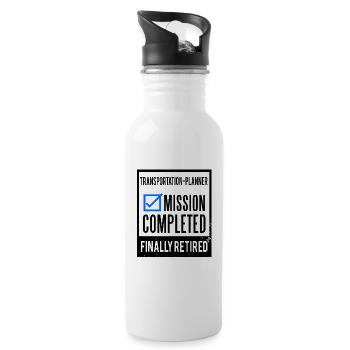 Retirement - Retired Transportation-Planner - 20 oz Water Bottle - white - Right
