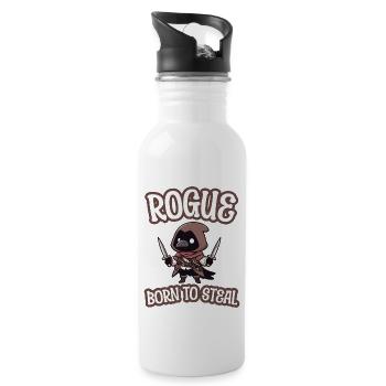 Born To Steal Crow - 20 oz Water Bottle - white - Right