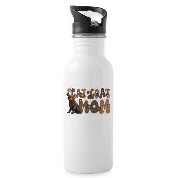 Flat Coated Retriever Groovy Flat-Coat Mom - 20 oz Water Bottle - white - Right